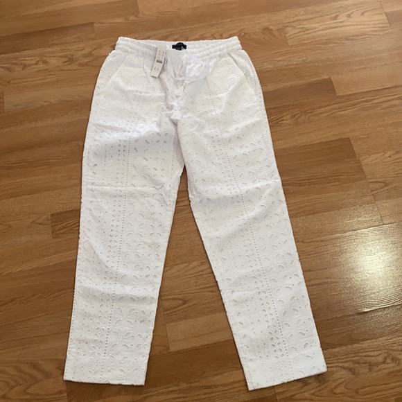 J. Crew Pants - J Crew Pull-on easy pant in eyelet